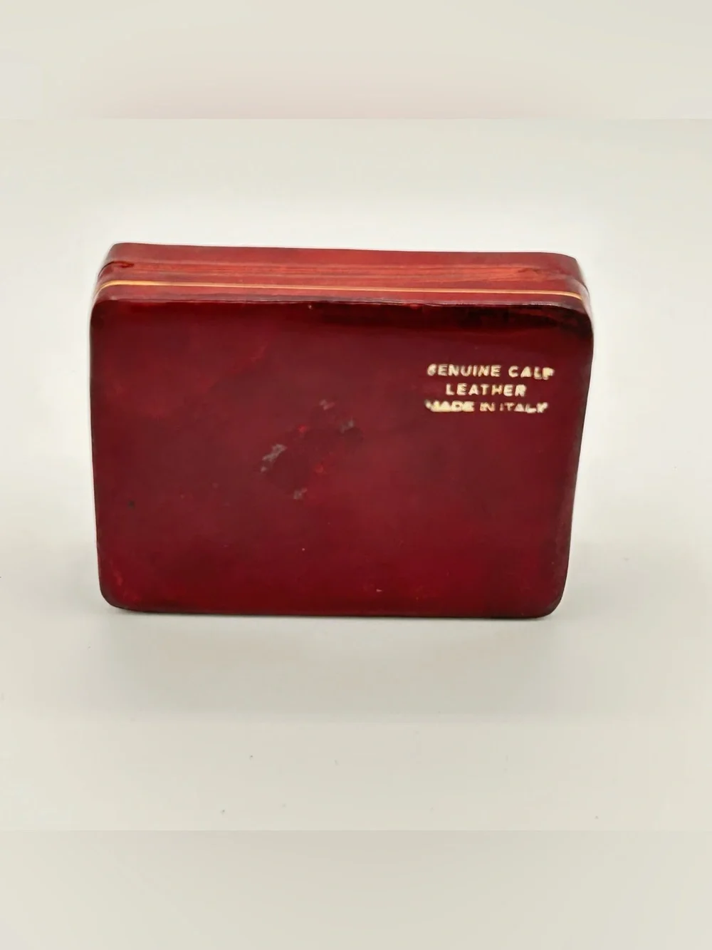 Italian Calf Leather Jewelry Trinket Box